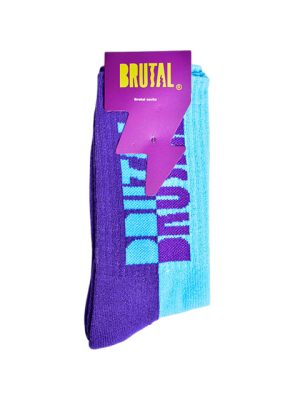 MEDIA BRUTAL AZUL CON MORADO